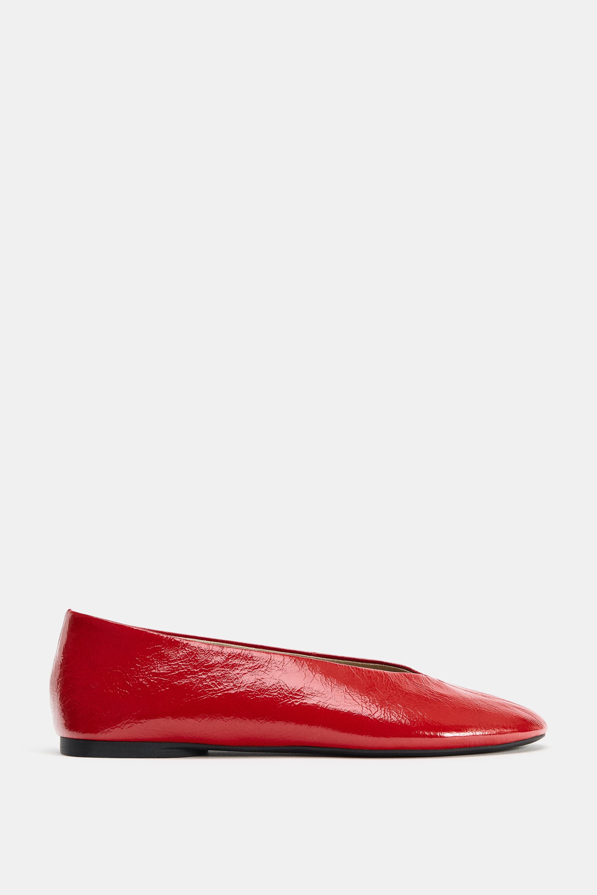 LEATHER BALLET FLATS